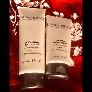 CREPE ERASE FACIAL SCRUB & LARGE BODY EXFOLIATER